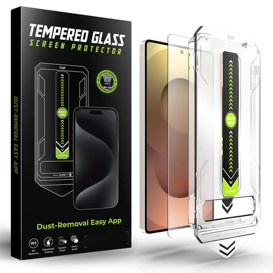 Película protetora de ecrã Techsuit TitanGlass CrystalHD para Samsung Galaxy S25 Ultra S938, Vidro Temperado, Cola Total