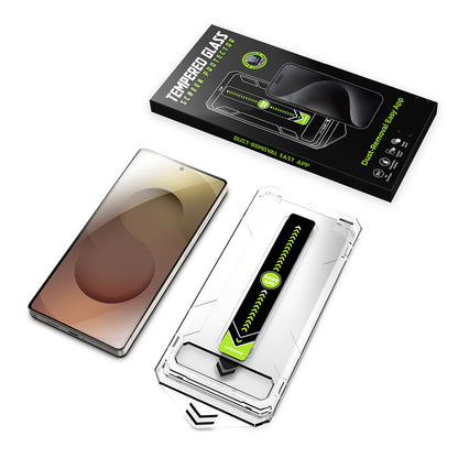 Película protetora de ecrã Techsuit TitanGlass CrystalHD para Samsung Galaxy S25 Ultra S938, Vidro Temperado, Cola Total