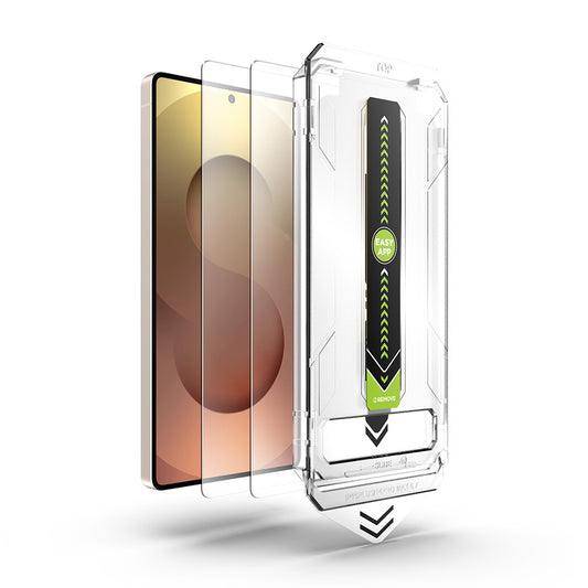 Película protetora de ecrã Techsuit TitanGlass CrystalHD para Samsung Galaxy A56 A566 / S24 FE S721, Vidro Temperado, Cola Total, Conjunto de 2 peças