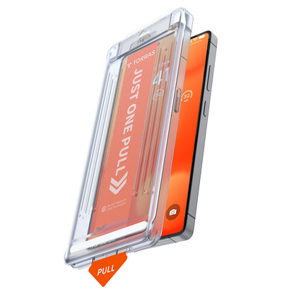 Película protetora de ecrã Torras GlassGo Install Master para Samsung Galaxy S25 Ultra S938, Vidro Temperado, Cola Total