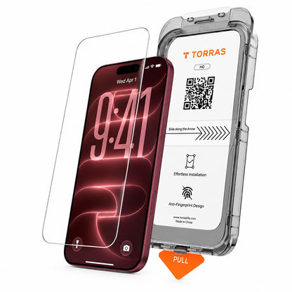 Película protetora de ecrã Torras HD para Apple iPhone 18 Pro Max / 17 Pro Max, Vidro Temperado, Cola Total