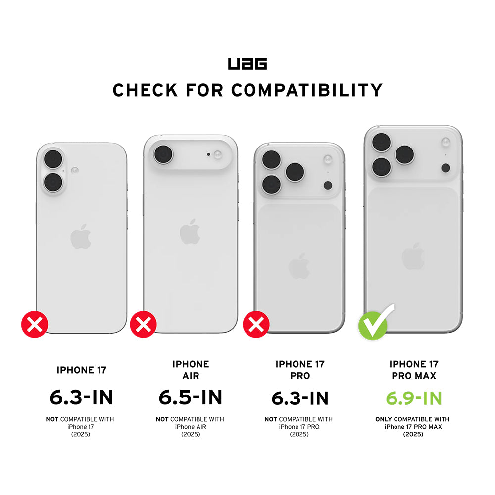 Película Protetora de Ecrã Urban Armor Gear Shield para Apple iPhone 17 Pro Max, Vidro Temperado, Full Glue, Preta