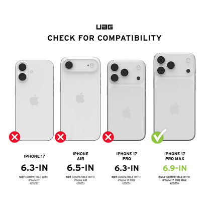 Película Protetora de Ecrã Urban Armor Gear Shield para Apple iPhone 17 Pro Max, Vidro Temperado, Full Glue, Preta