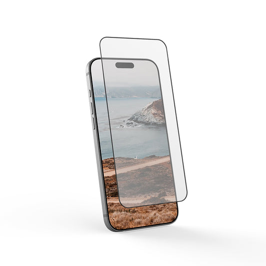 Película Protetora de Ecrã Urban Armor Gear Shield para Apple iPhone 17 Pro, Vidro Temperado, Full Glue, Preta