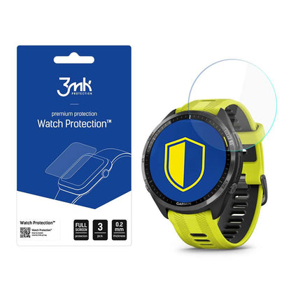 Película Protectora 3MK Arc para Garmin Forerunner 965, Conjunto de 3 unidades, Plástico