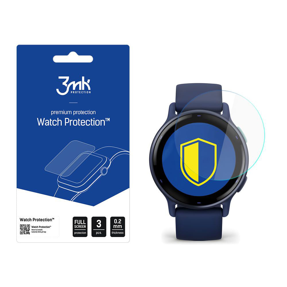 Película de Proteção 3MK Arc para Garmin Vivoactive 5, Conjunto de 3 unidades, Plástico