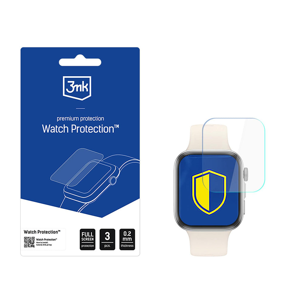Película Protetora 3MK Arc para Huawei Watch Fit 4, Conjunto de 3 peças, Plástico
