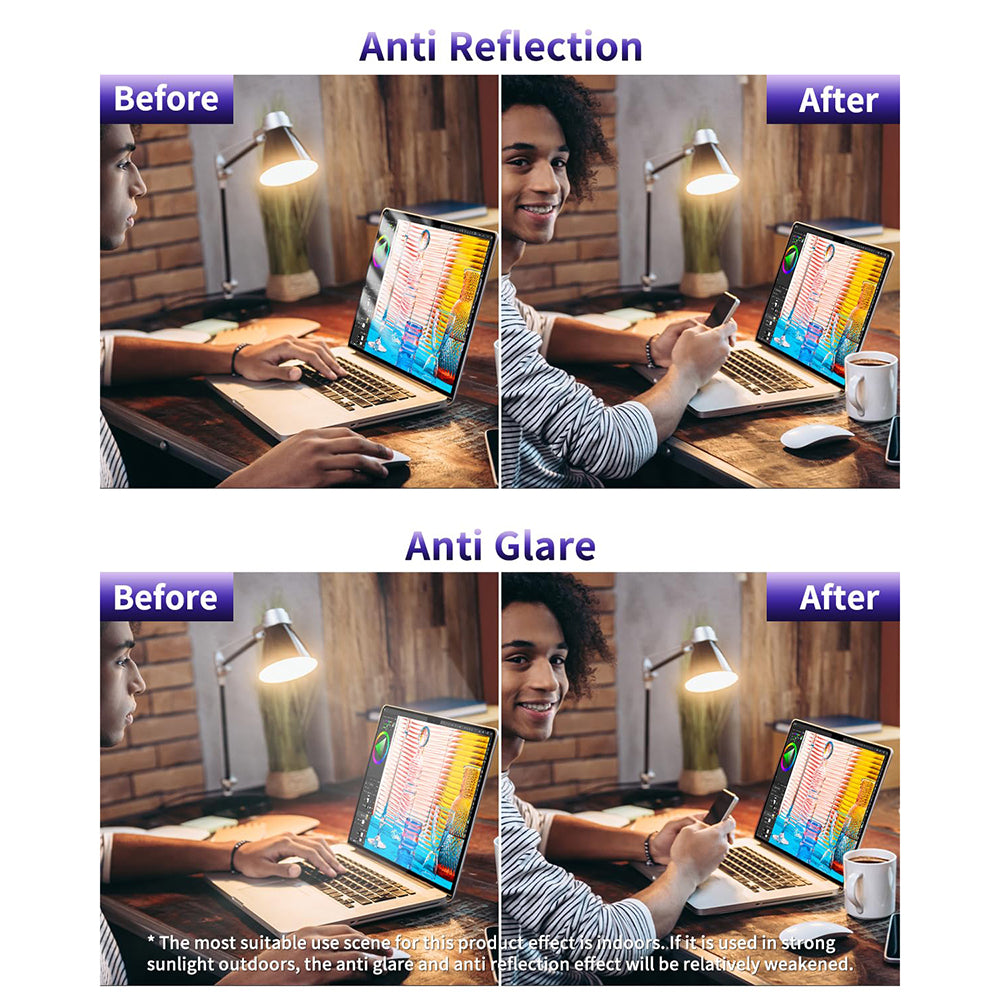 Película Protetora de Ecrã Anti Luz Azul Techsuit VisionProX para Apple MacBook Air 13inch (2020) / (2018) / (2017), Plástico