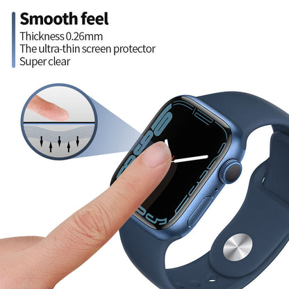 Película de Proteção Blueo High Molecule para Apple Watch Series 10 42mm, Vidro Temperado, Preto