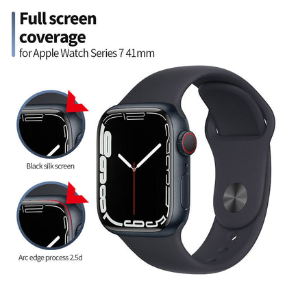 Película de Proteção Blueo High Molecule para Apple Watch 8 / 7 Série 45mm, Vidro Temperado, Preto