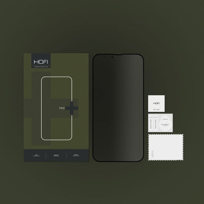 Película de proteção de ecrã Privacy HOFI PRO+ para Apple iPhone 17e / 16e / 14 / 13 Pro, Vidro Temperado, Cola Total