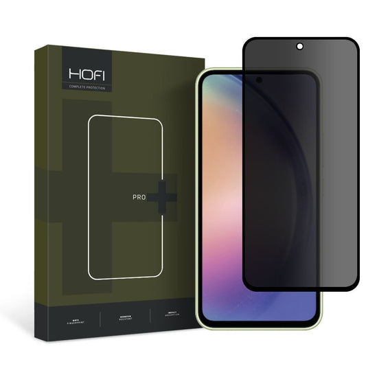 Protetor de ecrã privado HOFI PRO+ para Samsung Galaxy A54 A546, Vidro temperado, Cola total