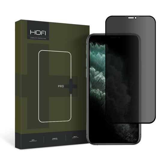 Protetor de ecrã privado HOFI PRO+ para Apple iPhone 11 Pro / XS / iPhone X, vidro, cola total