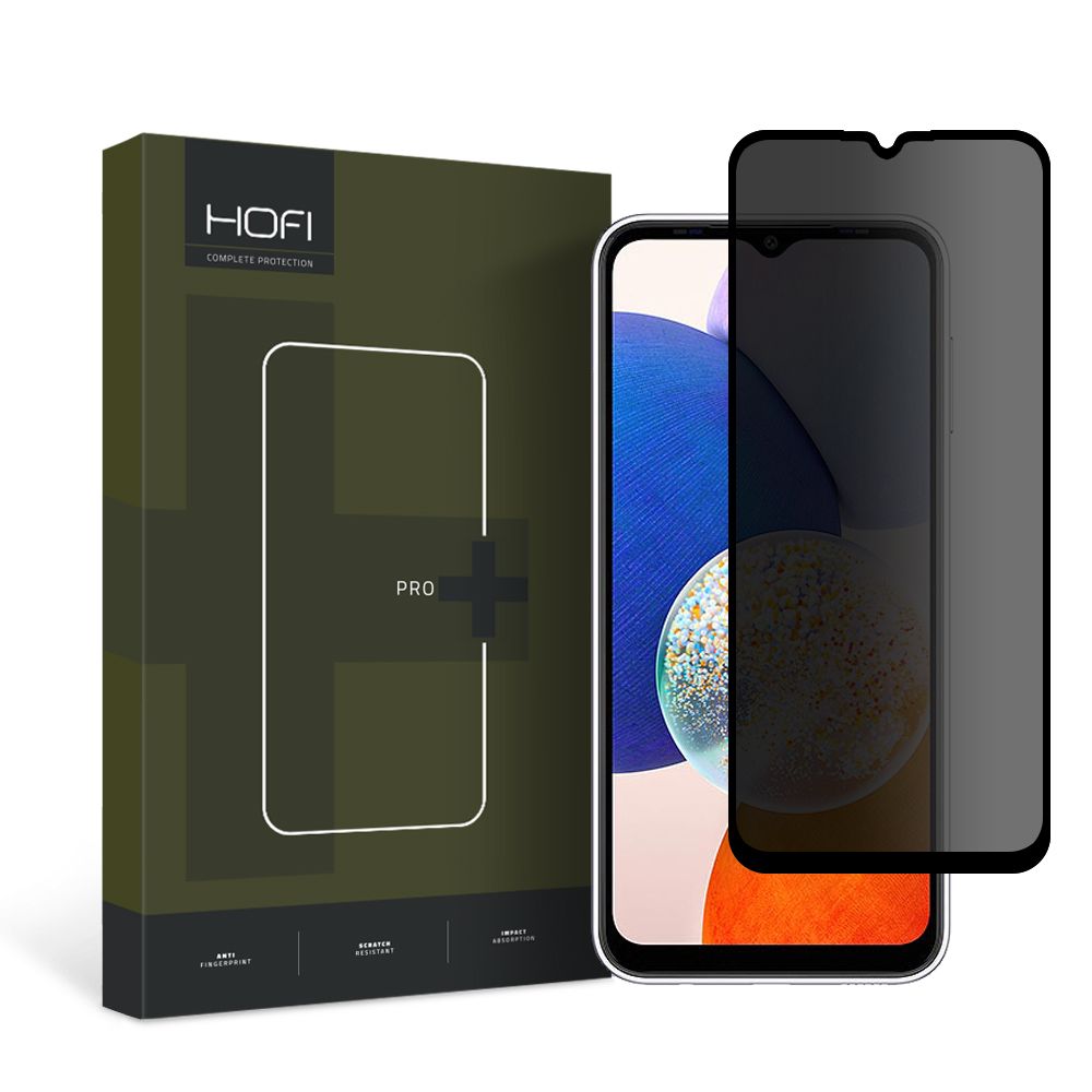 Protetor de ecrã Privacy HOFI PRO+ para Samsung Galaxy A14 A145 / A14 5G A146, vidro de privacidade, cola total