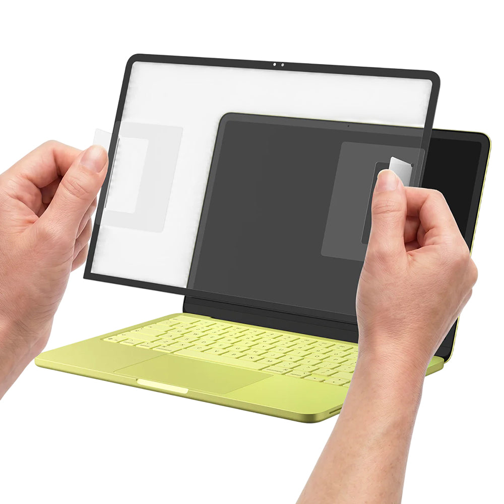 Película Protetora de Ecrã Spigen GlastR Slim para Apple MacBook Neo 13 polegadas, Vidro Temperado, Preto AGL11669