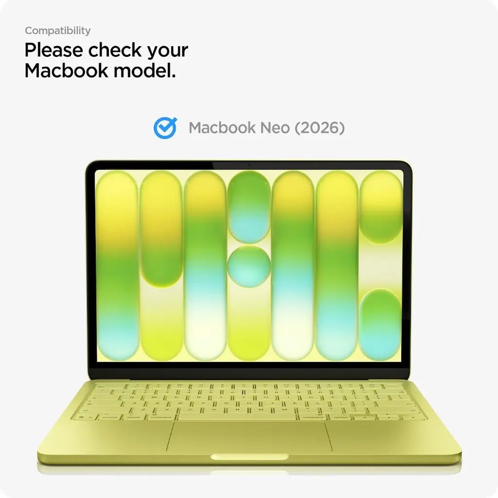 Película Protetora de Ecrã Spigen GlastR Slim para Apple MacBook Neo 13 polegadas, Vidro Temperado, Preto AGL11669