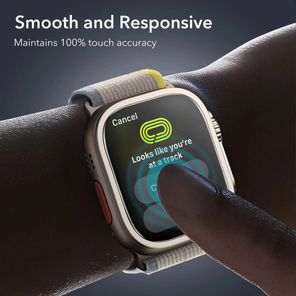 Película Protetora ESR Armorite para Apple Watch Ultra Series, Conjunto de 2 peças, Vidro Temperado, Bronze