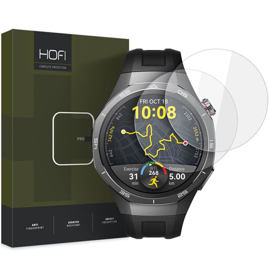 Película protetora HOFI Glass PRO+ para Huawei Watch GT 5 Pro 46mm, Conjunto de 2 peças, Vidro de proteção 