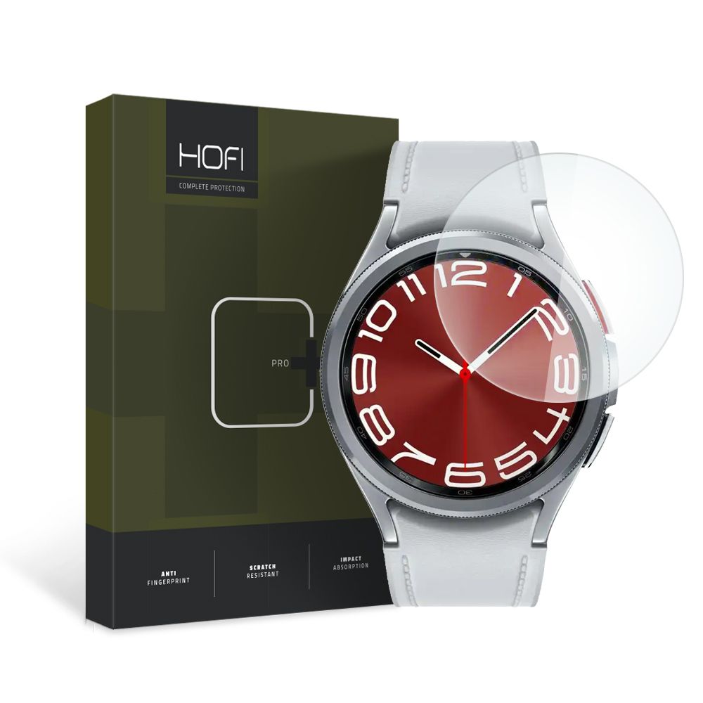 HOFI PRO+ Folha de proteção para Samsung Galaxy Watch6 Classic 43mm, Vidro de proteção