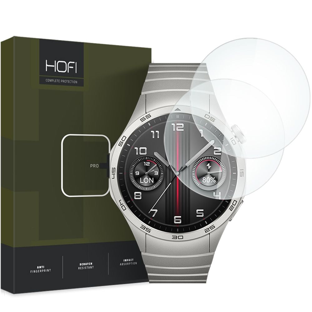 Película de Proteção HOFI PRO+ para Huawei Watch GT 4 46mm, Conjunto de 2 unidades, Vidro Temperado