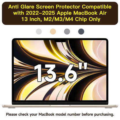 Película Protetora de Ecrã Mate Anti Luz Azul Techsuit VisionProX para Apple MacBook Air M3 13inch (2024), Plástico
