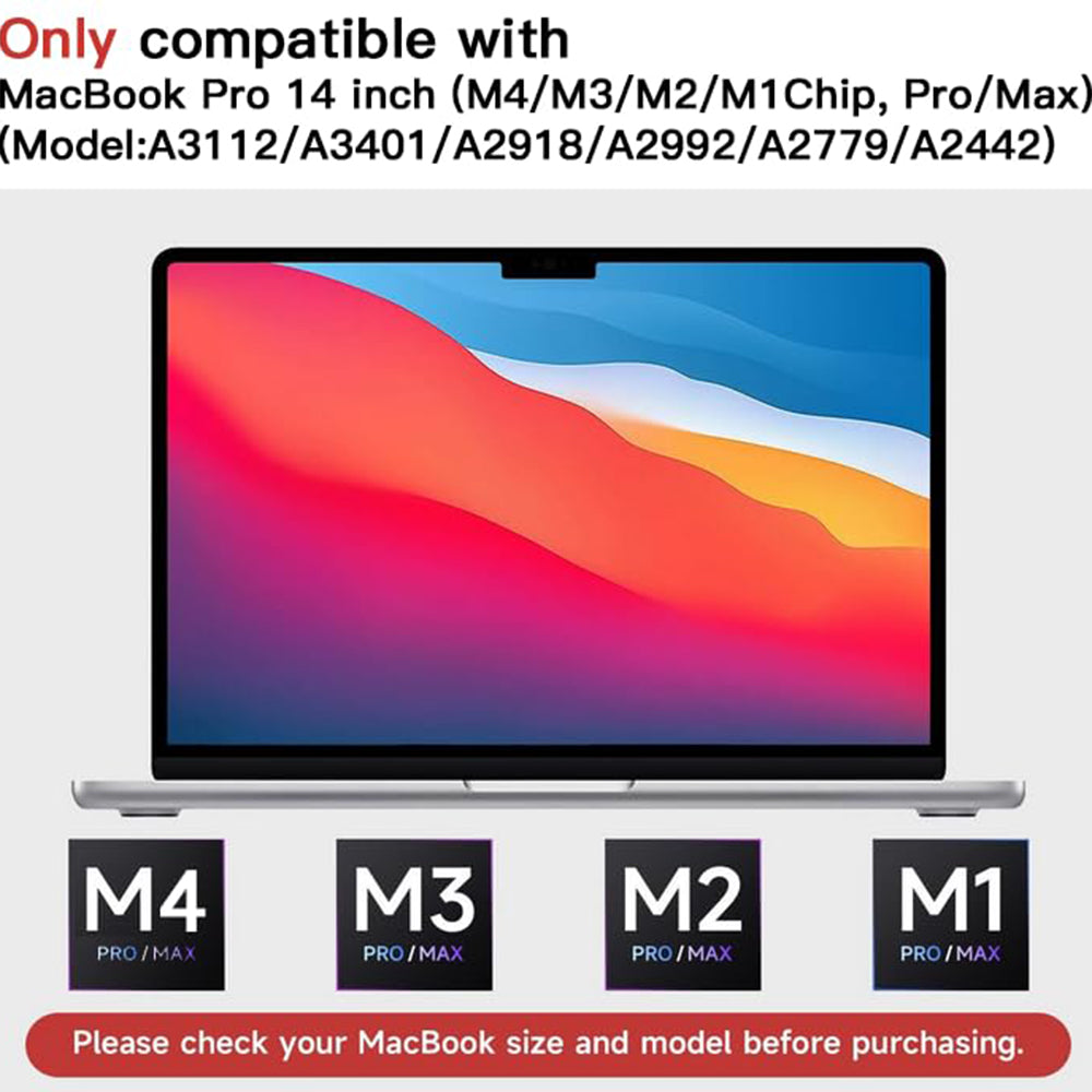Película Protetora de Ecrã Mate Anti Luz Azul Techsuit VisionProX para Apple MacBook Pro 14 polegadas (2024), Plástico
