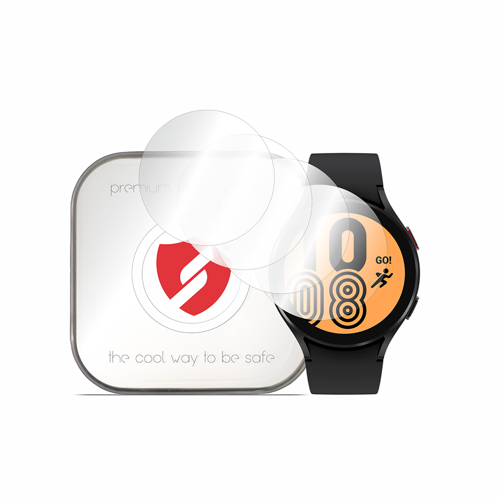 Película de Proteção Smart Protection Premium Classic para Samsung Galaxy Watch4 44mm, Conjunto de 4 unidades, Plástico