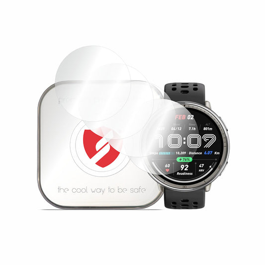 Película de Proteção Smart Protection Premium Classic para Amazfit Active 2 (Redondo), Conjunto de 4 unidades, Plástico