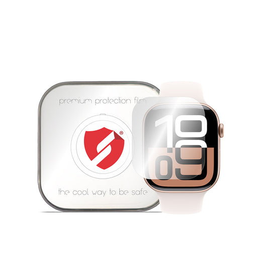 Película de Proteção Smart Protection Premium Classic para Apple Watch Series 10 42mm, Conjunto de 4 unidades, Plástico