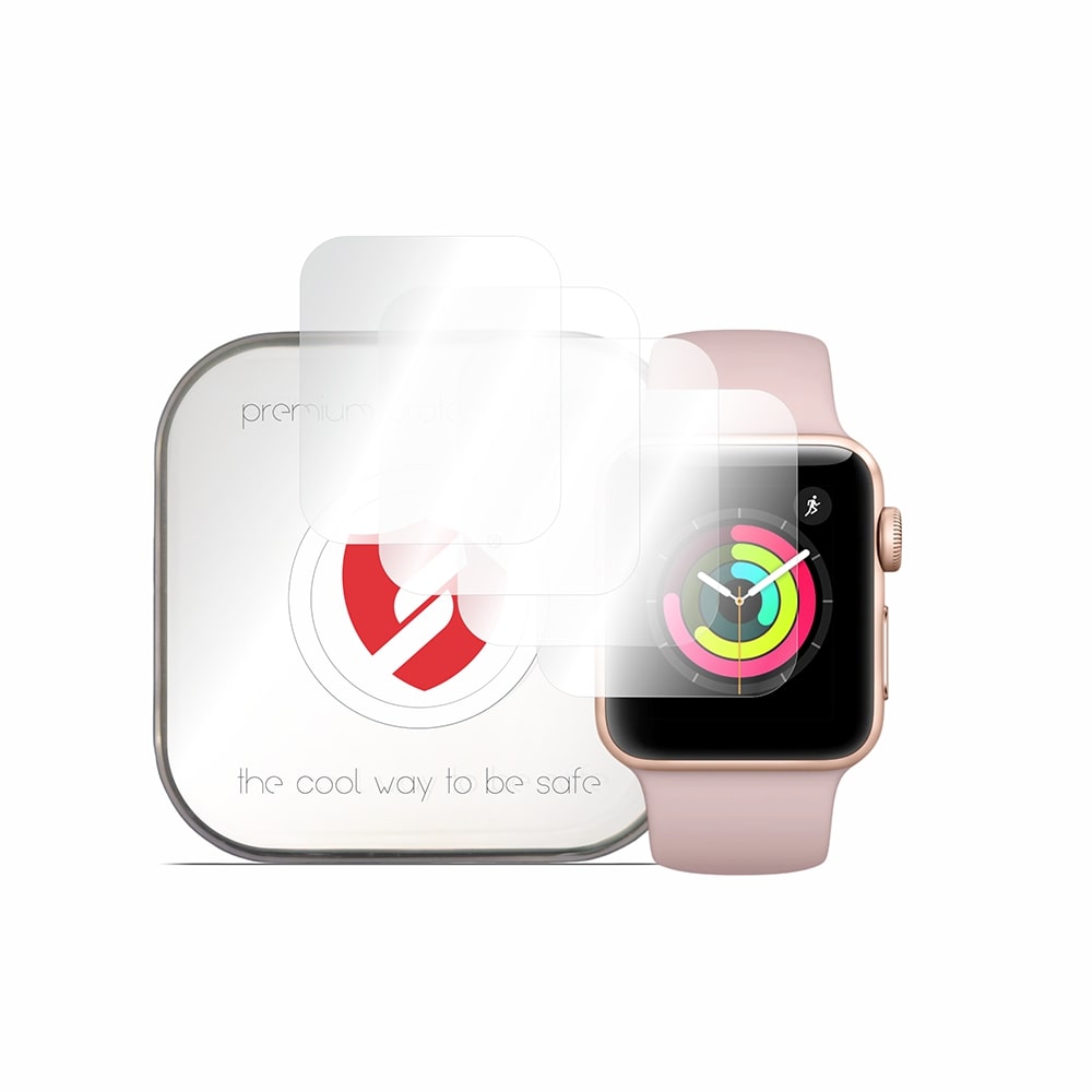 Película de Proteção Smart Protection Premium Classic para Apple Watch 38mm Series, Conjunto de 4 unidades, Plástico