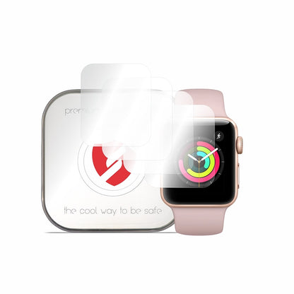 Película de Proteção Smart Protection Premium Classic para Apple Watch 38mm Series, Conjunto de 4 unidades, Plástico