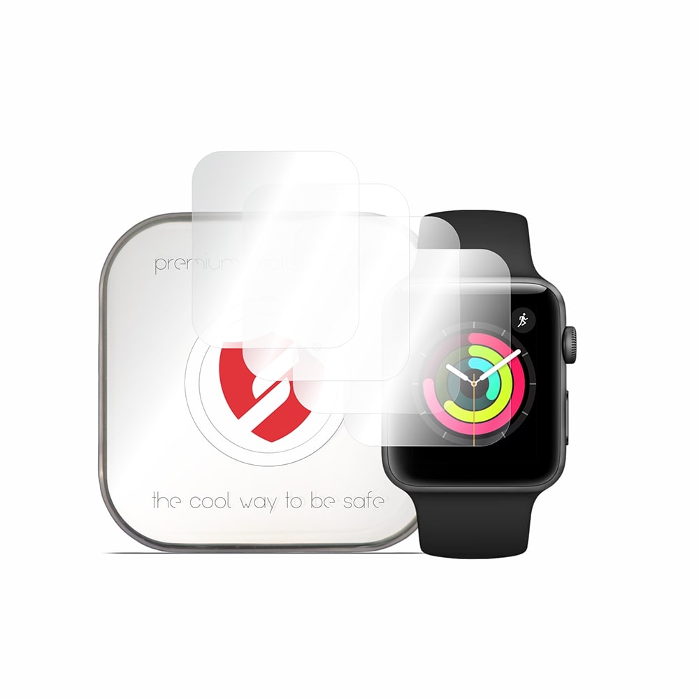 Película de Proteção Smart Protection Premium Classic para Apple Watch 42mm Series, Conjunto de 4 unidades, Plástico