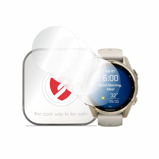 Película de Proteção Smart Protection Premium Classic para Garmin Fenix 8 43mm, Conjunto de 4 unidades, Plástico