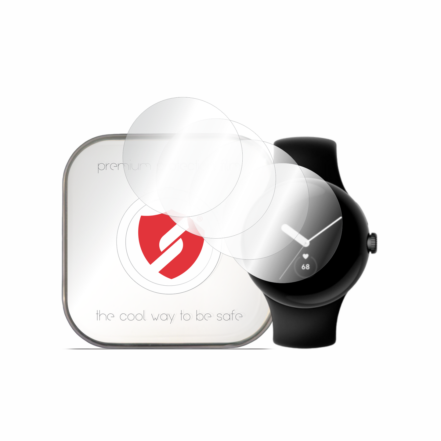 Película de Proteção Smart Protection Premium Classic para Google Pixel Watch 2 / Watch, Conjunto de 4 unidades, Plástico