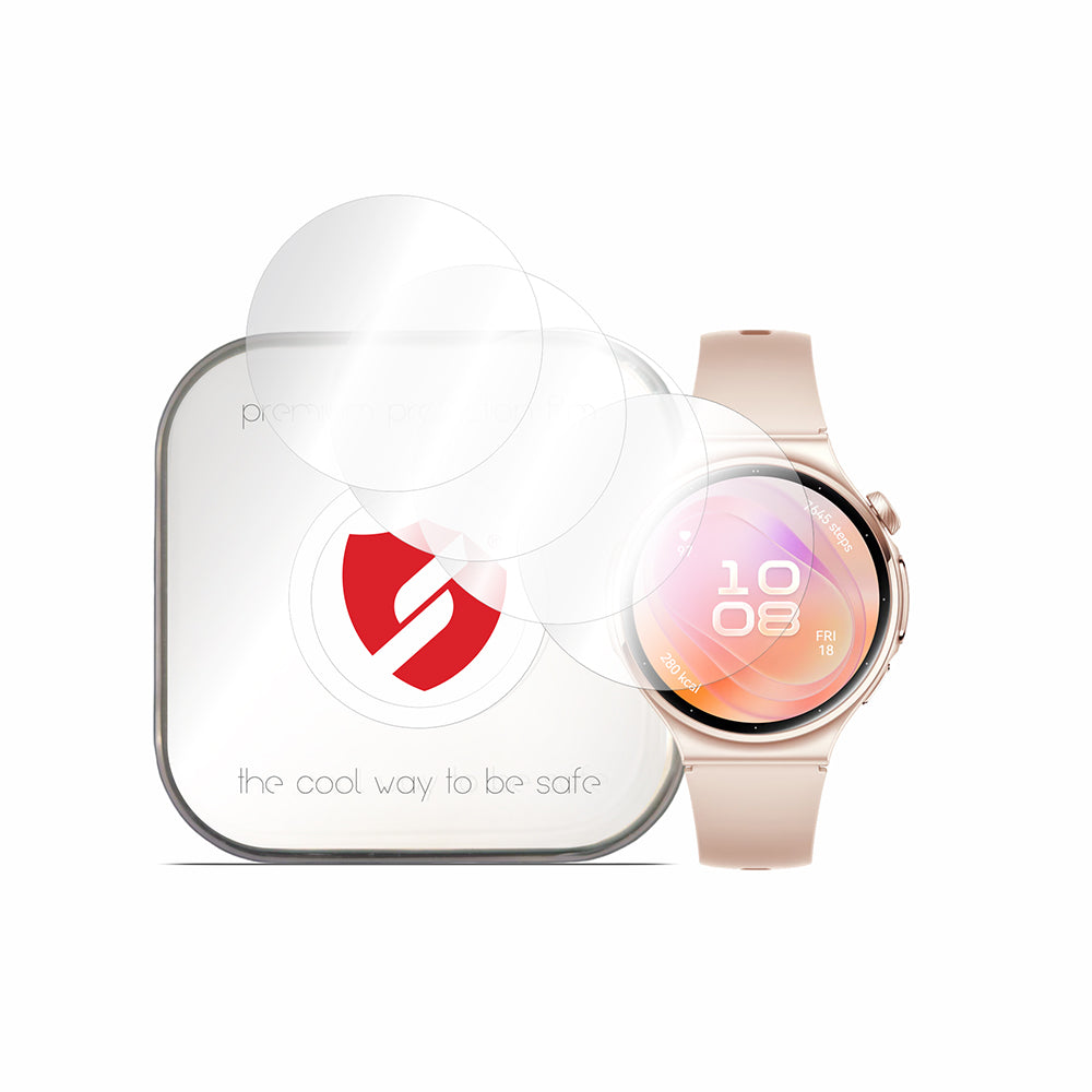 Película de Proteção Smart Protection Premium Classic para Huawei Watch 6 42 mm, Plástico, Conjunto de 4 unidades