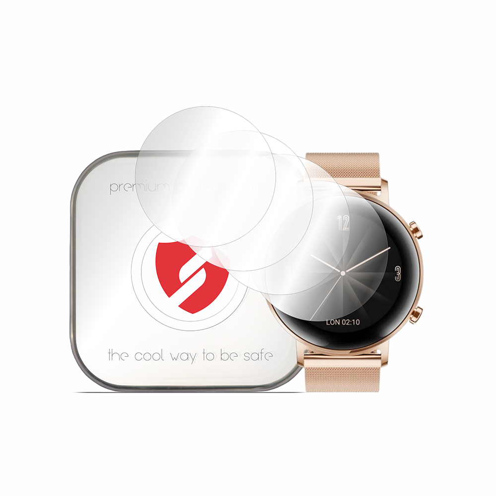 Película de Proteção Smart Protection Premium Classic para Huawei Watch GT 2 42mm, Conjunto de 4 unidades, Plástico