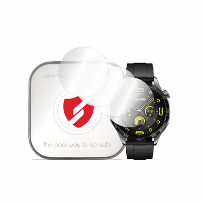 Película de Proteção Smart Protection Premium Classic para Huawei Watch GT 4 46mm, Conjunto de 4 unidades, Plástico