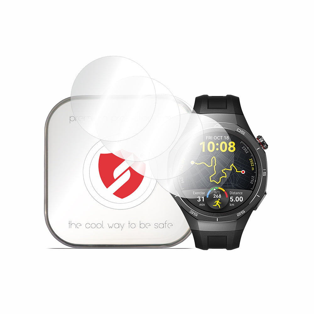 Película de Proteção Smart Protection Premium Classic para Huawei Watch GT 5 Pro 46mm, Conjunto de 4 peças, Plástico