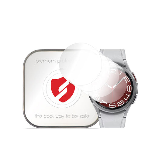 Película de Proteção Smart Protection Premium Classic para Samsung Galaxy Watch6 Classic 47mm, Conjunto de 4 unidades, Plástico