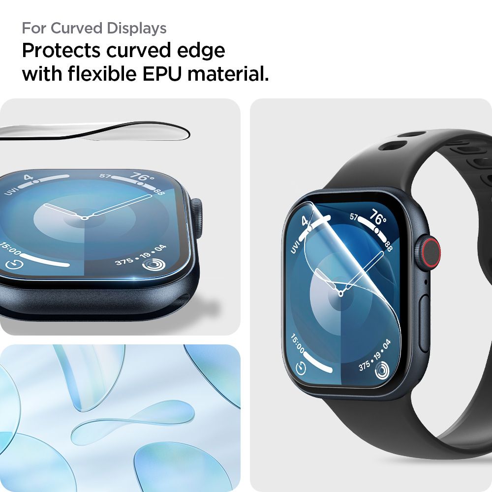 Spigen Elite Shield EZ FIT para Apple Watch Série 46mm, Conjunto 2 peças, Plástico AFL08579 