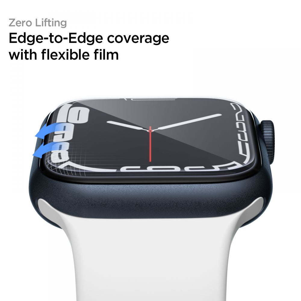 Película Protetora Spigen Neo Flex para Apple Watch 45mm / 44mm / 42mm Series, Conjunto de 3 peças, Plástico AFL04049