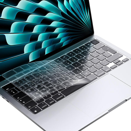 Capa de Proteção para Teclado Techsuit PureTypeX para Apple MacBook Pro 14 (2021 - 2024) / Air 13 (2022 - 2025) / Air 15 (2022 - 2025), Transparente