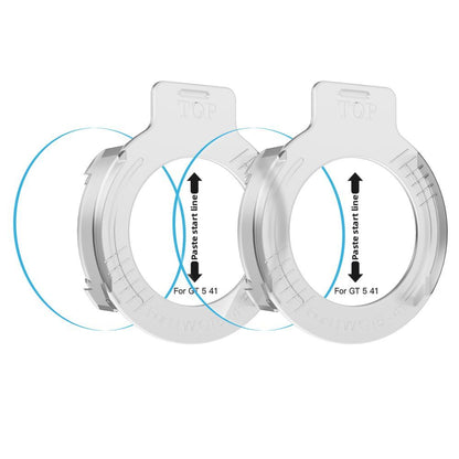 Película Protetora Tech-Protect Easy Set+ para Huawei Watch GT 5 41mm, Conjunto de 2 peças, Vidro Temperado