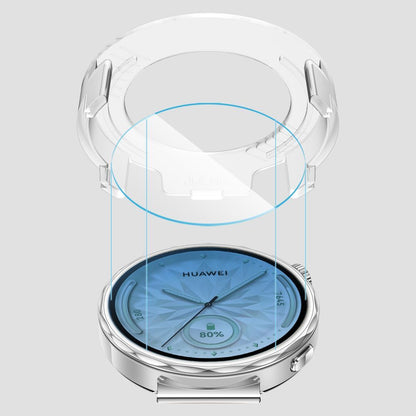 Película Protetora Tech-Protect Easy Set+ para Huawei Watch GT 5 41mm, Conjunto de 2 peças, Vidro Temperado