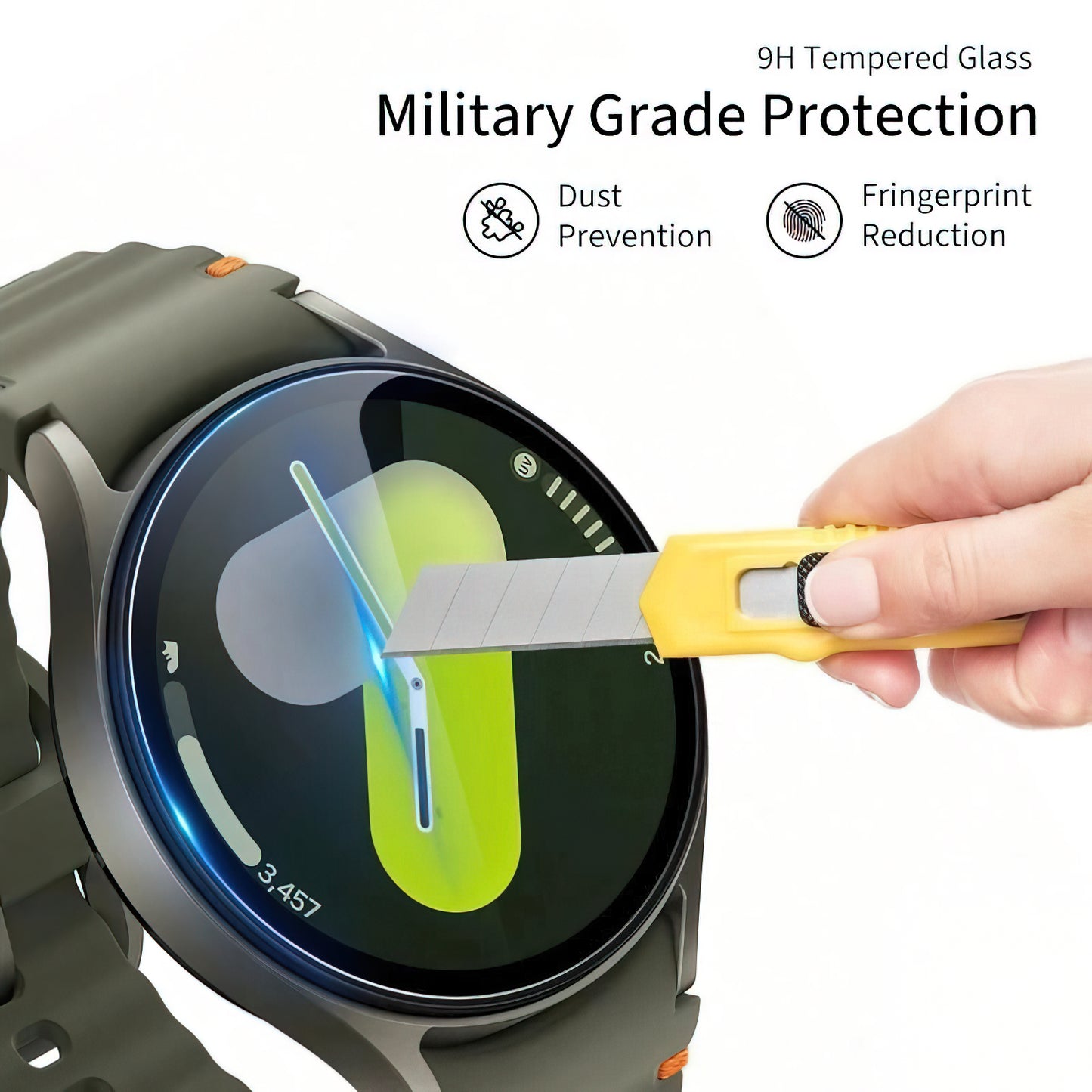 Película Protetora Tech-Protect Fit+ para Huawei Watch GT 6 Pro, Conjunto de 2 peças, Vidro Temperado