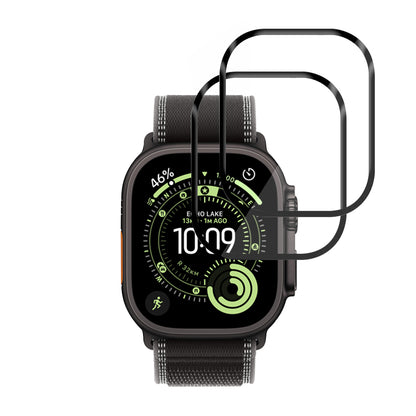 Película Protetora Techsuit Nano Flex para Apple Watch Ultra Series, Conjunto de 2 peças, Plástico, Preta