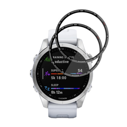 Película Protetora Techsuit Nano Flex para Garmin Fenix 7S, Conjunto de 2 peças, Plástico, Preta