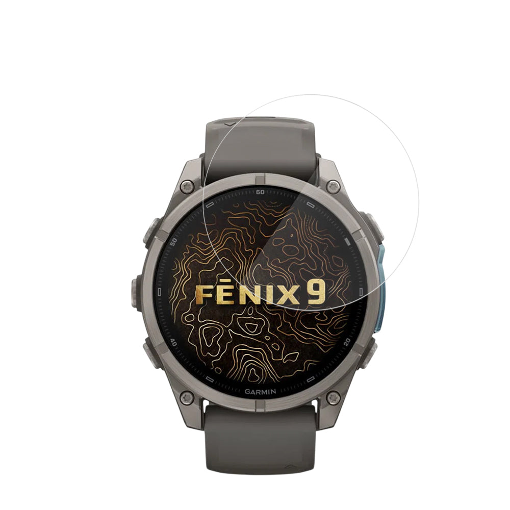 Película de Proteção Techsuit Nano Flex para Garmin Fenix 9 Pro 43mm / Fenix 9 43mm, Conjunto de 2 peças, Plástico, Preto