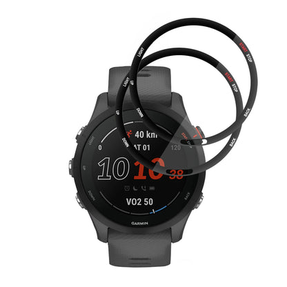 Película Protetora Techsuit Nano Flex para Garmin Forerunner 255 Music / 255, Conjunto de 2 peças, Plástico, Preta