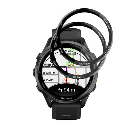 Película Protetora Techsuit Nano Flex para Garmin Forerunner 570 47mm / 970, Conjunto de 2 peças, Plástico, Preta